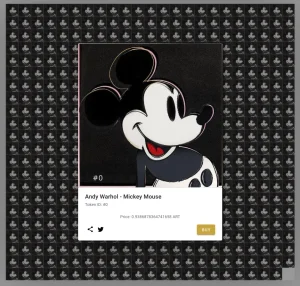 Airdrop 505 tokenów NFT serii Mickey Mouse