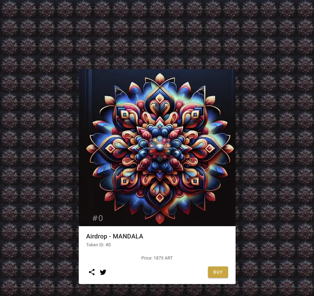 NFT Airdrop - mandala decentralArt